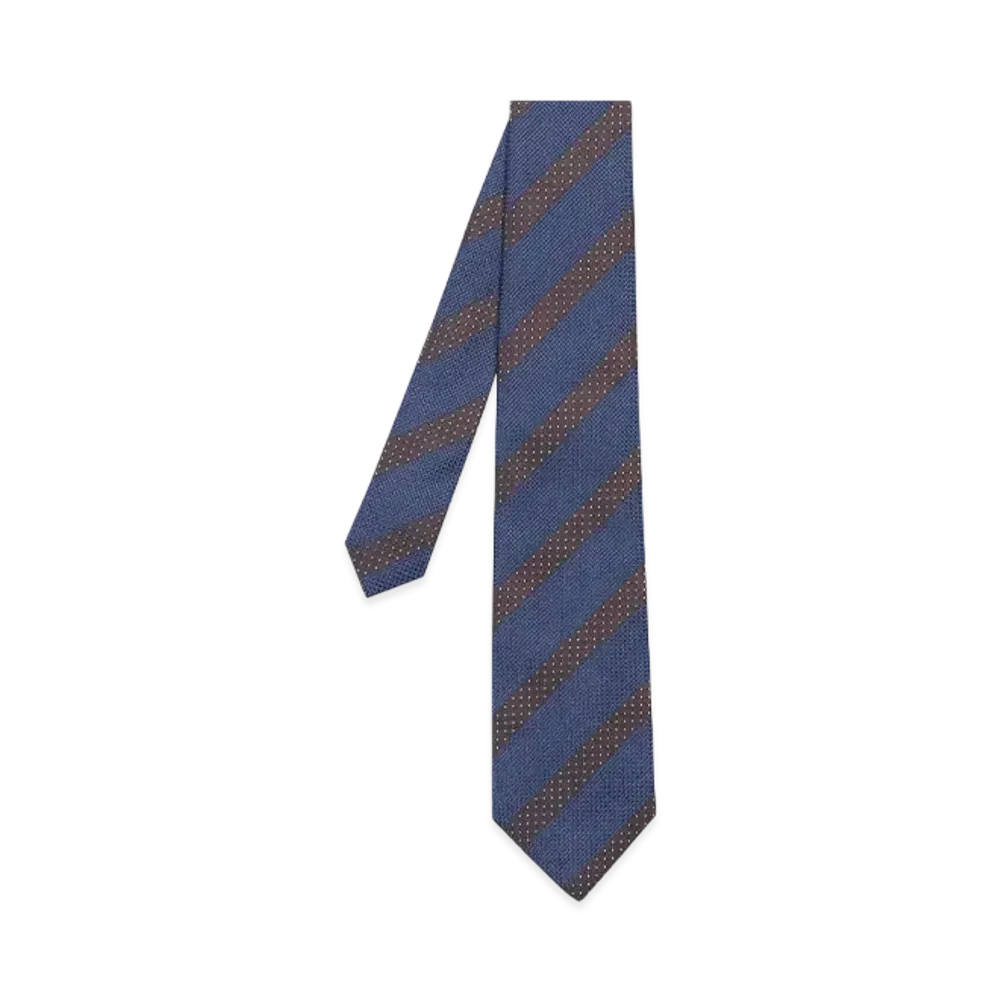 Paul Smith Jacquard Regimental Tie "PetrolBlue"