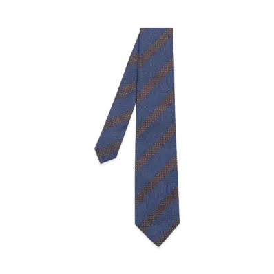 Paul Smith Jacquard Regimental Tie "PetrolBlue"