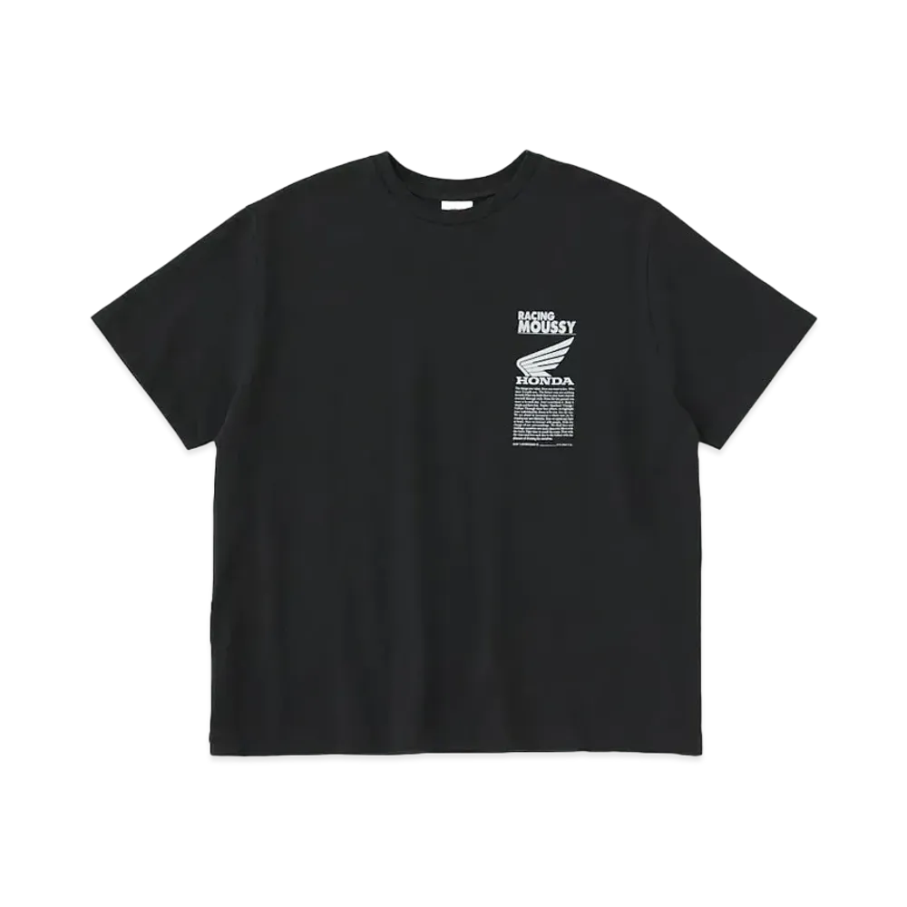 MOUSSY x HONDA Racing T-shirt "Light Black"