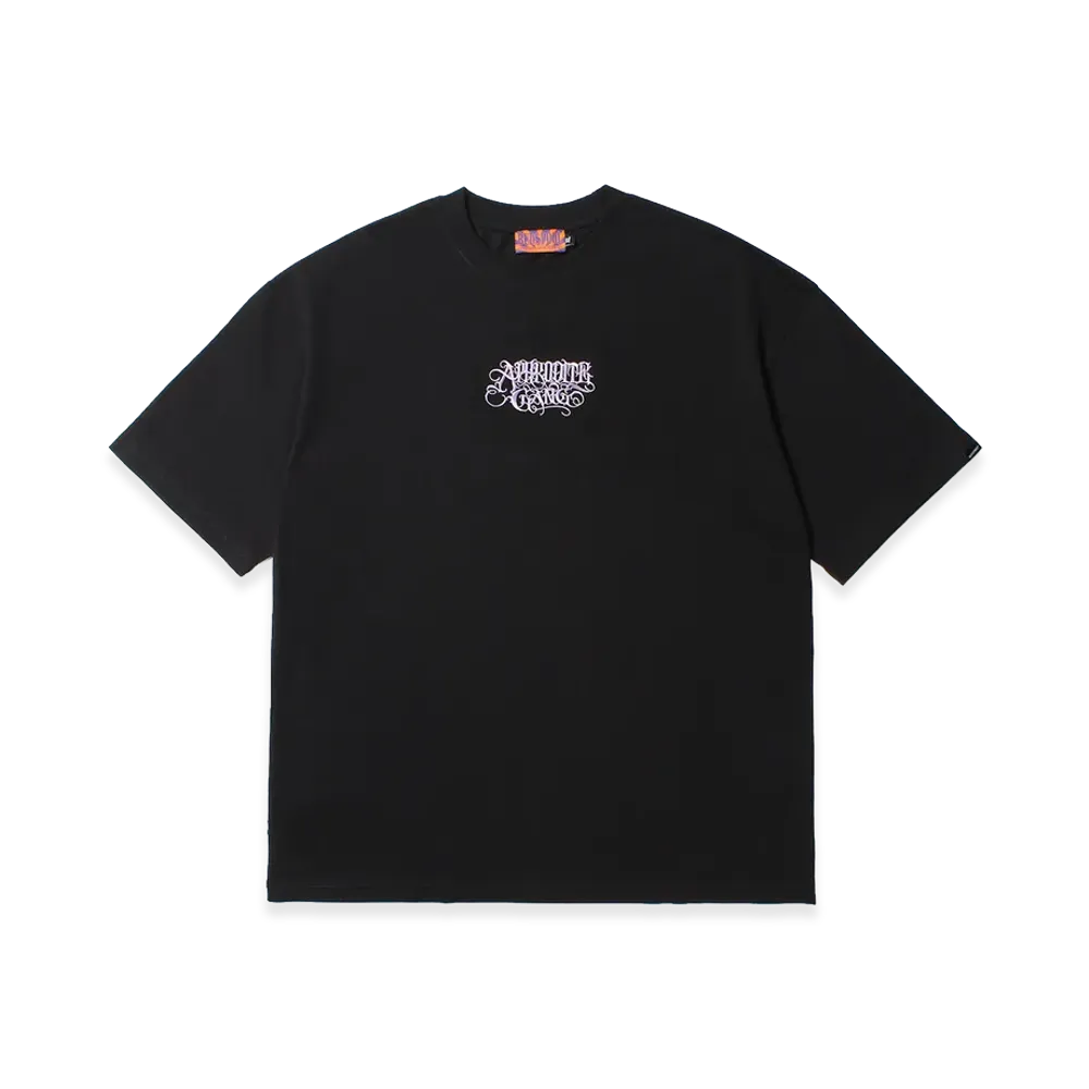 APHRODITEGANG Classic Logo Embroidery S/S Tee "Black/Purple"