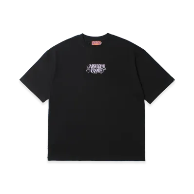 APHRODITEGANG Classic Logo Embroidery S/S Tee "Black/Purple"