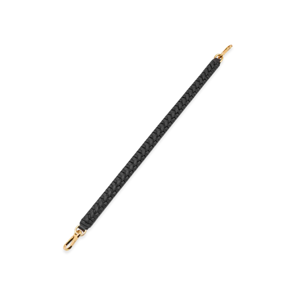 LOEWE Woven Spiral Strap "Black"