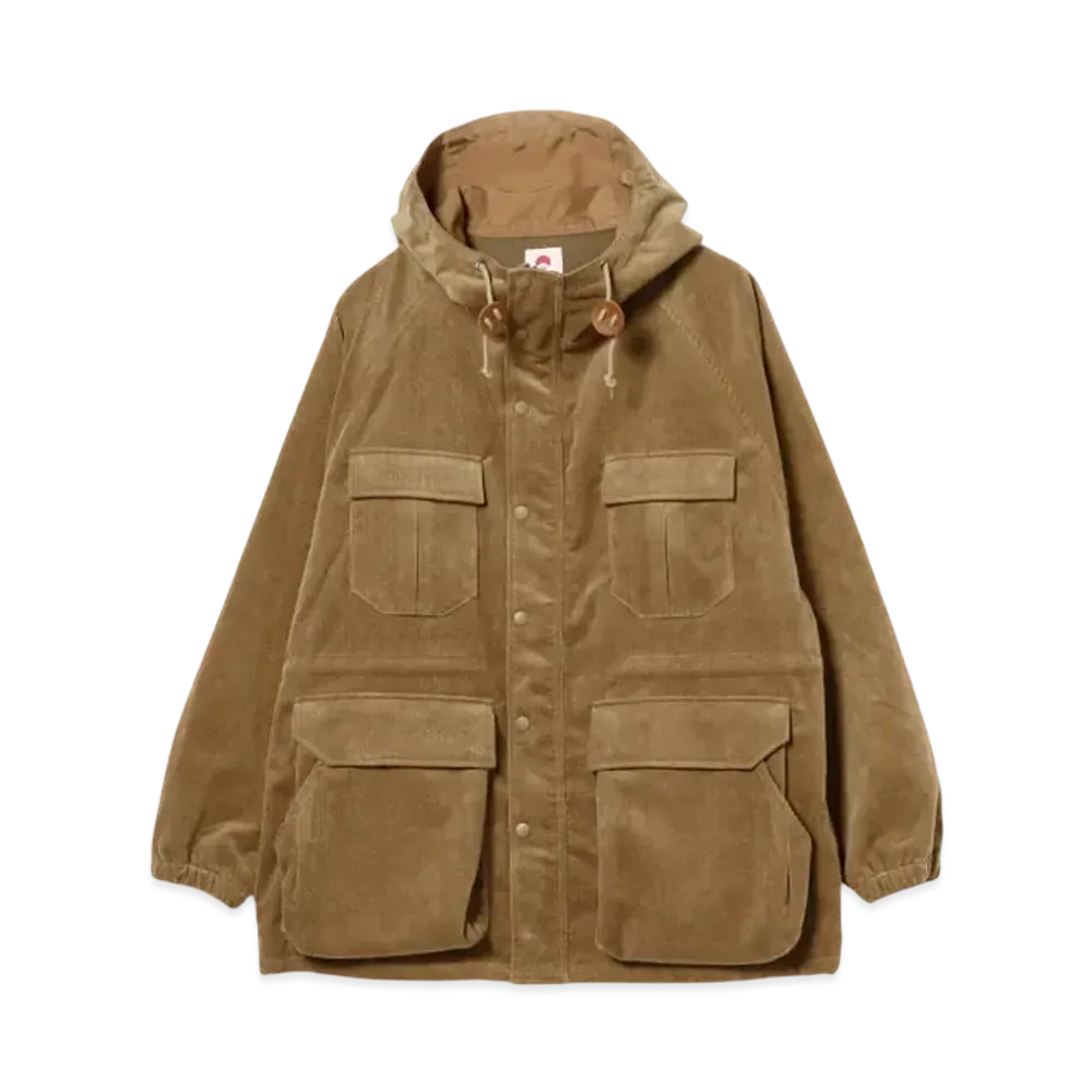 BEAMS Corduroy Mountain Parka "Beige"