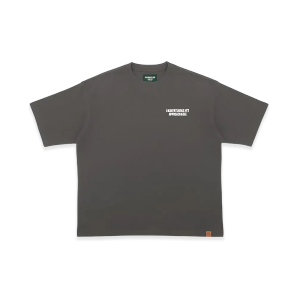 STARBUCKS STAND by BEAMS Animal Print T-shirt Zebra "Charcoal"