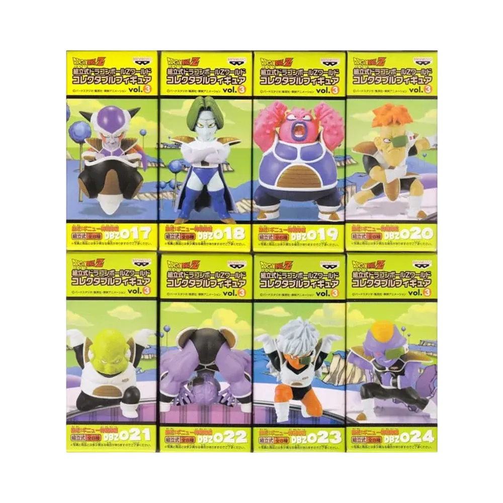 Banpresto Assembly Dragon Ball Z World Collectable Figure Vol.3 Approach! Ginyu Special Squad Complete 8 Piece Set