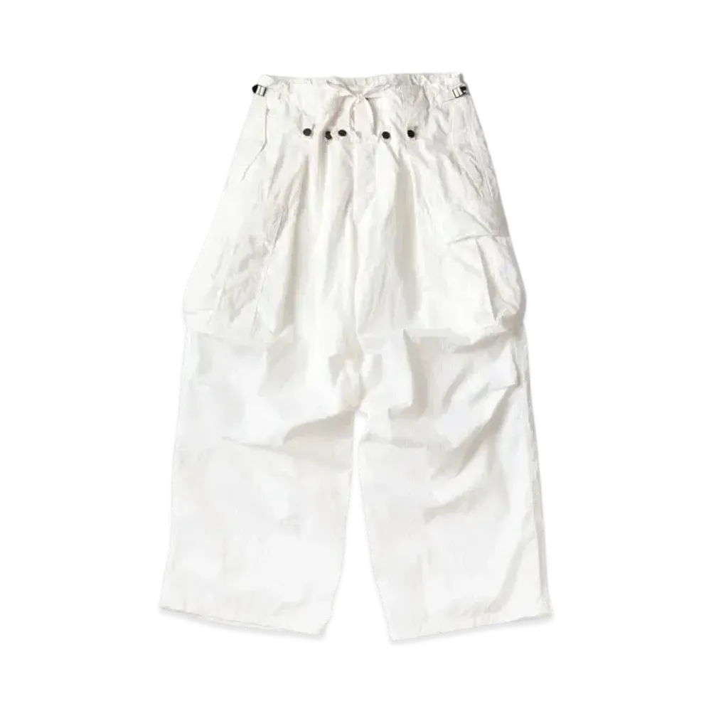 KAPITAL Ripstop Jumbo Cargo Pants "White"
