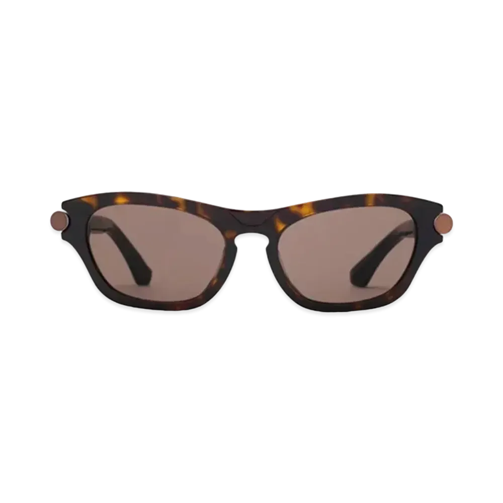 Burberry Tubular Oval Sunglasses "Dark Havana"