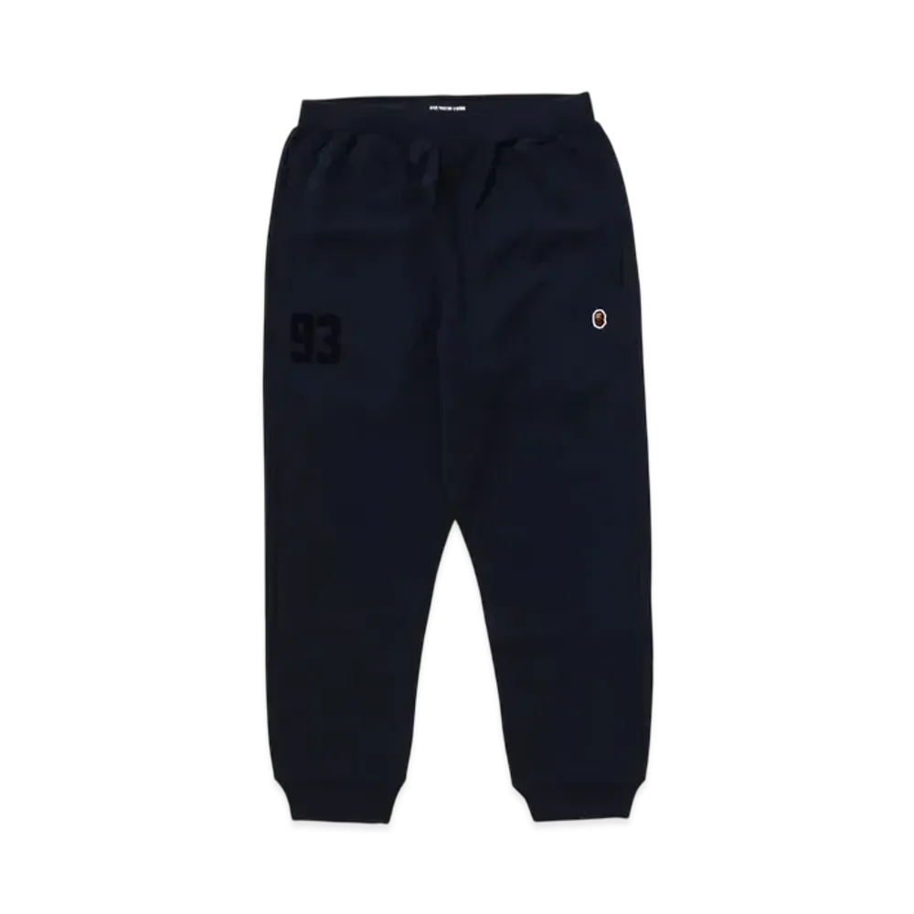 A BATHING APE Mr. BATHING APE 24FW Logo Sweat Pants "Navy"