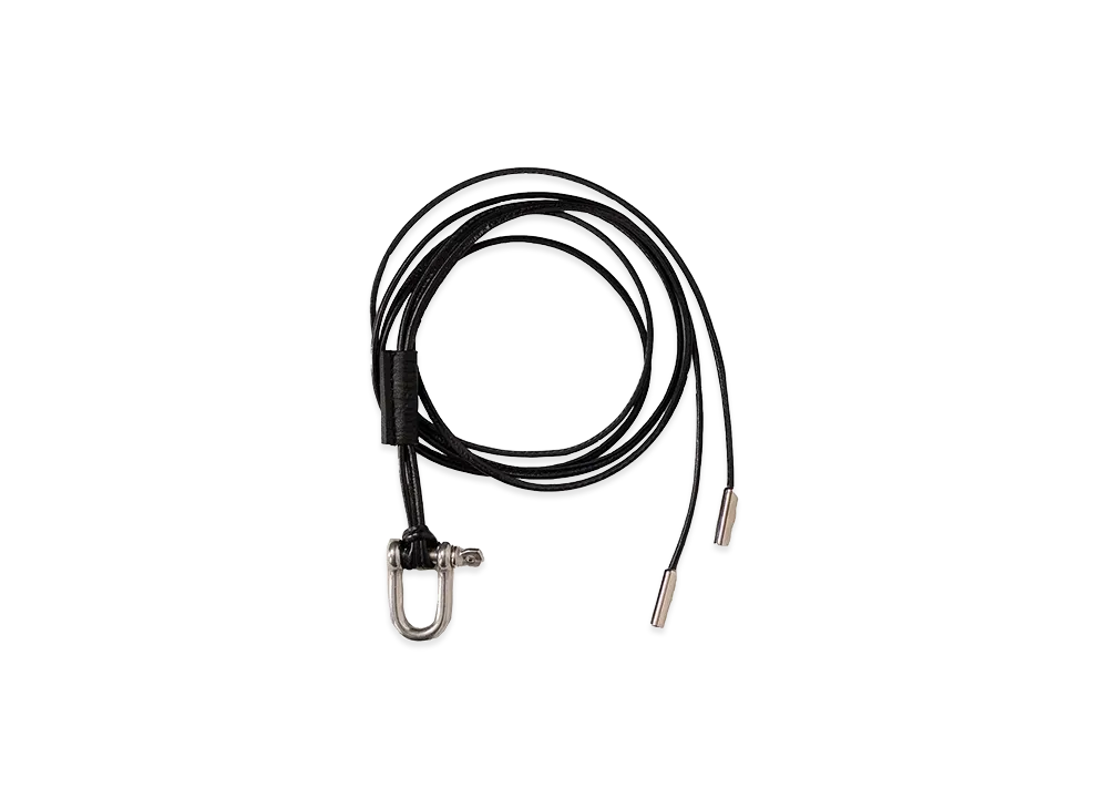 ANCELLM Leather Rope Bracelet "Black"
