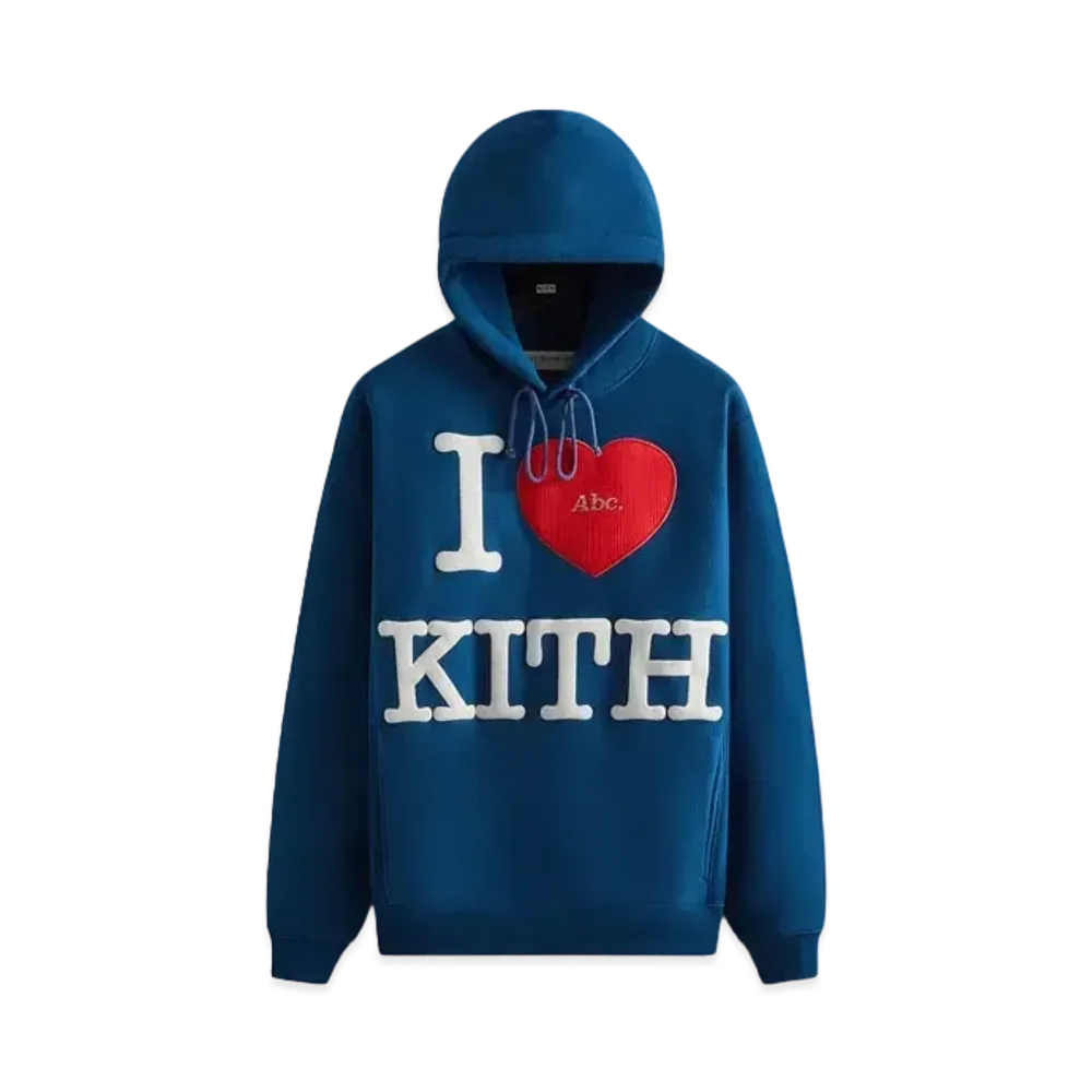 Kith x Advisory Board Crystals I Love Kith Hoodie "Navy"