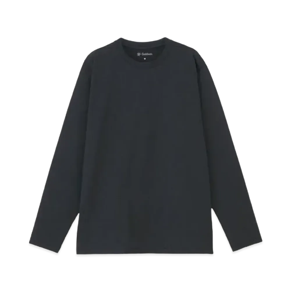 Goldwin High Gauge Inlay Long Sleeve T-Shirt (Unisex) "Black"