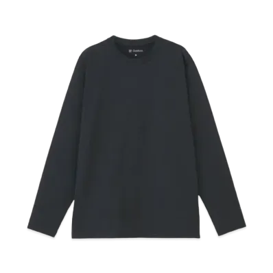 Goldwin High Gauge Inlay Long Sleeve T-Shirt (Unisex) "Black"
