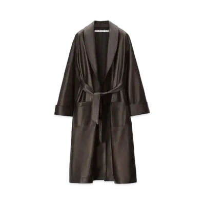 Alexander Wang Buttery Leather Bathrobe "Brown"