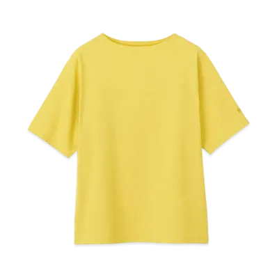 Goldwin Hard Twist Boat Neck T-shirt (Unisex) "Canary Yellow"