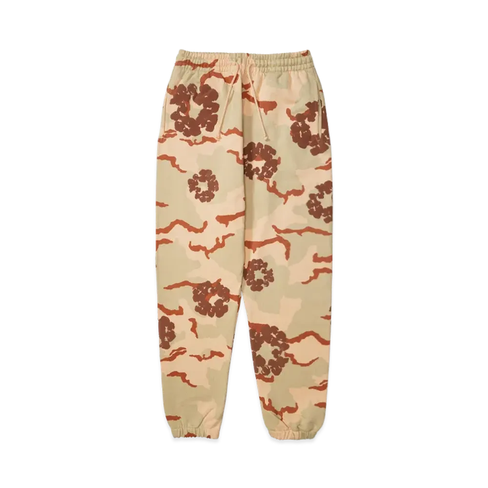 DENIM TEARS Tan Camo Cotton Wreath Sweatpant "Desert Storm Camo"