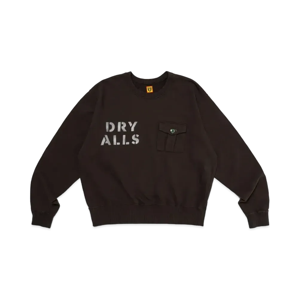 HUMAN MADE Cropped Military Sweatshirt "Black"