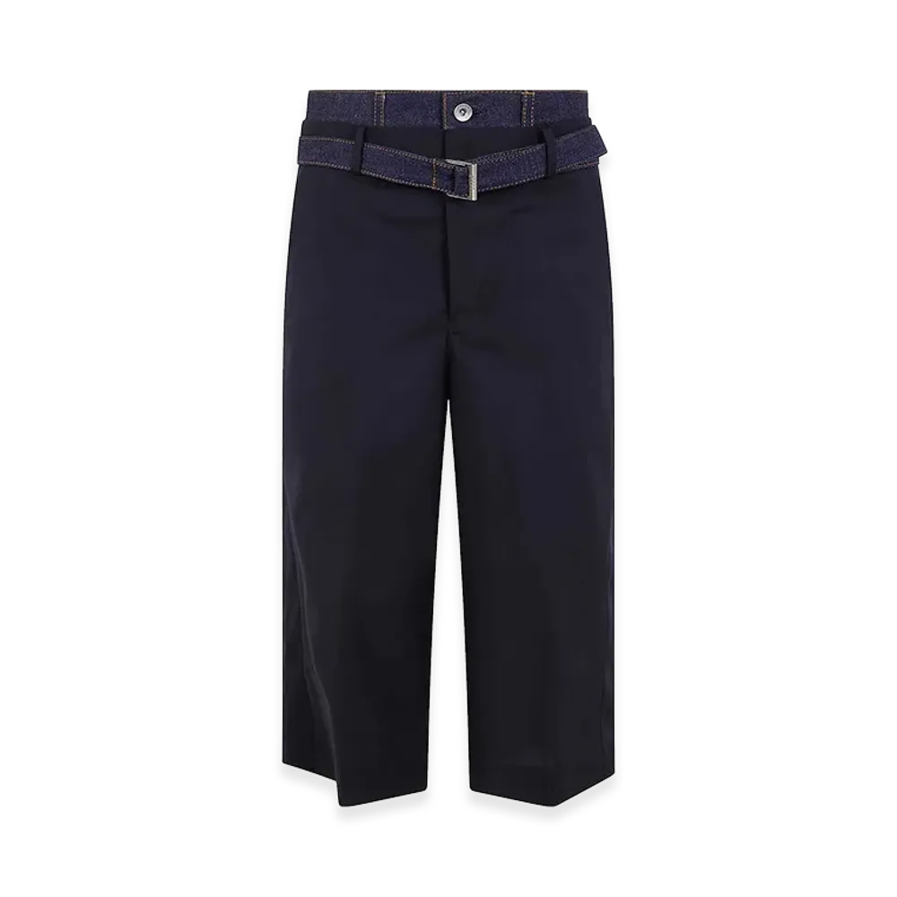 sacai Women's Suiting X Denim Pants "Black"
