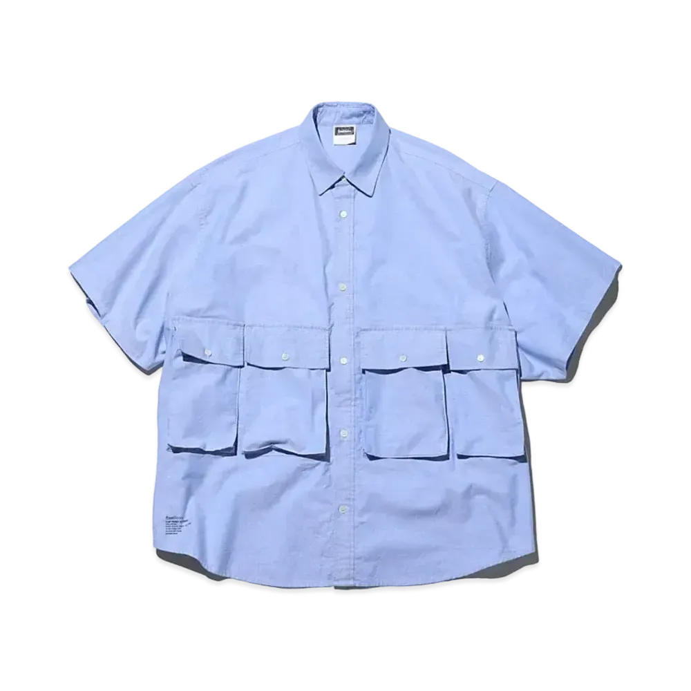Freshservice Oxford Flap Pocket S/S Shirt "Blue"