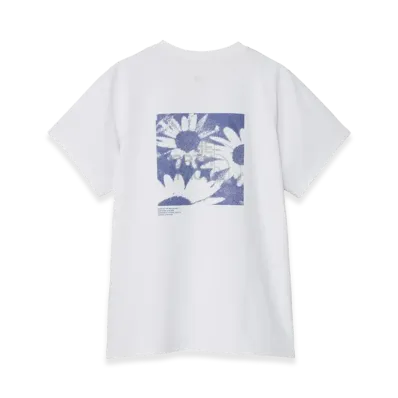 The North Face Women's Short Sleeve ES Flower Box Logo Tee "White"