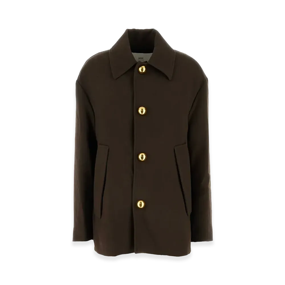 AMI PARIS Women's Wool Jacket "Brown"