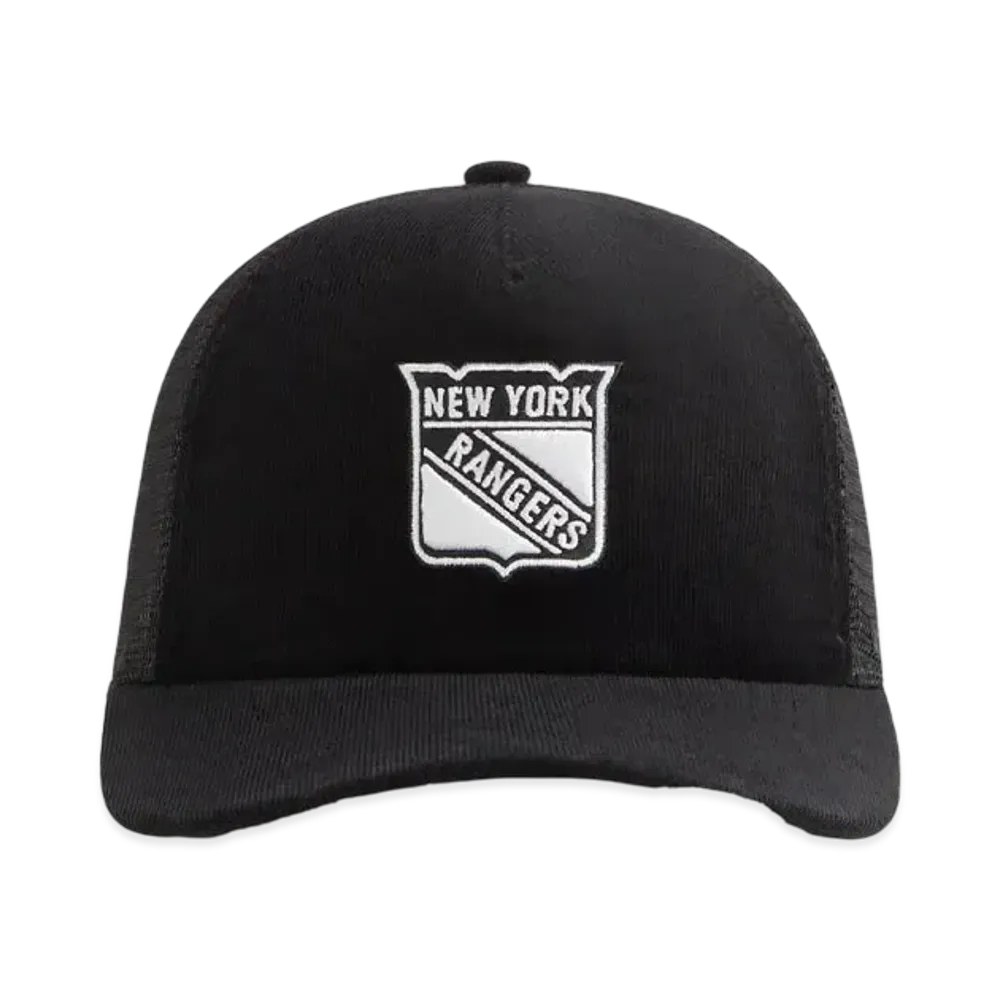 Kith x '47 For The New York Rangers Micro Cord Franchise LS Trucker Hat "Black"