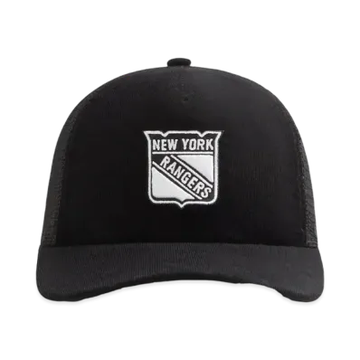 Kith x '47 For The New York Rangers Micro Cord Franchise LS Trucker Hat "Black"