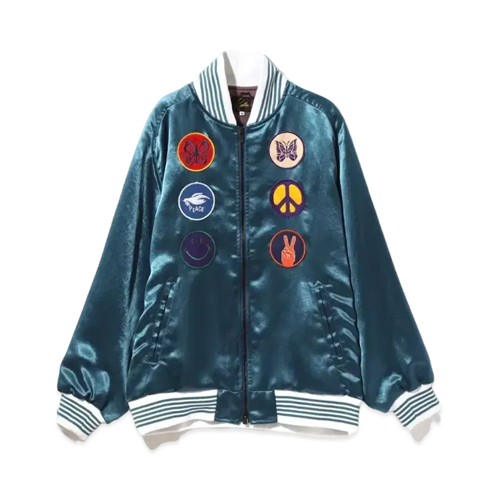 Needles Award Jacket Acetate Sateen "Blue"