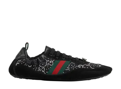 GUCCI Women's Shift GG Crystal Sneaker "Black"
