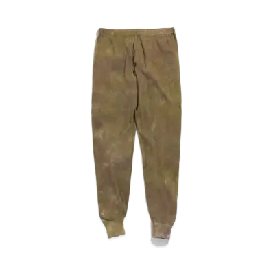 Needles LEGGINGS - COTTON THERMAL / UNEVEN DYE "Olive"