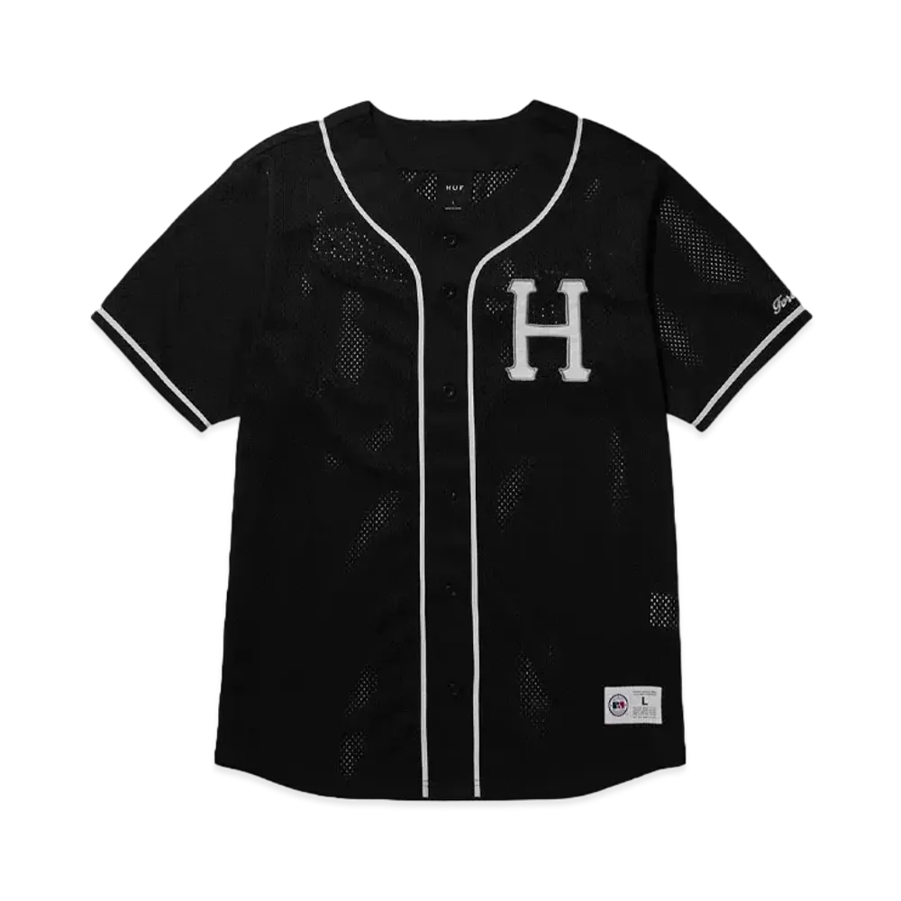 HUF Crackerjack Baseball Jersey "Black"