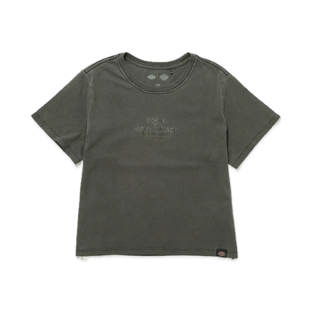Dickies x Harley Davidson Moto Crop T-Shirt "Black"