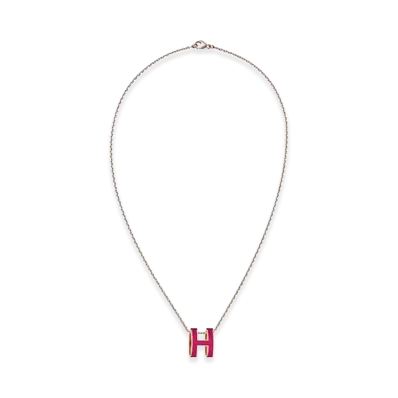 Hermes Pop H Pendant "Rose Gold/Framboise"