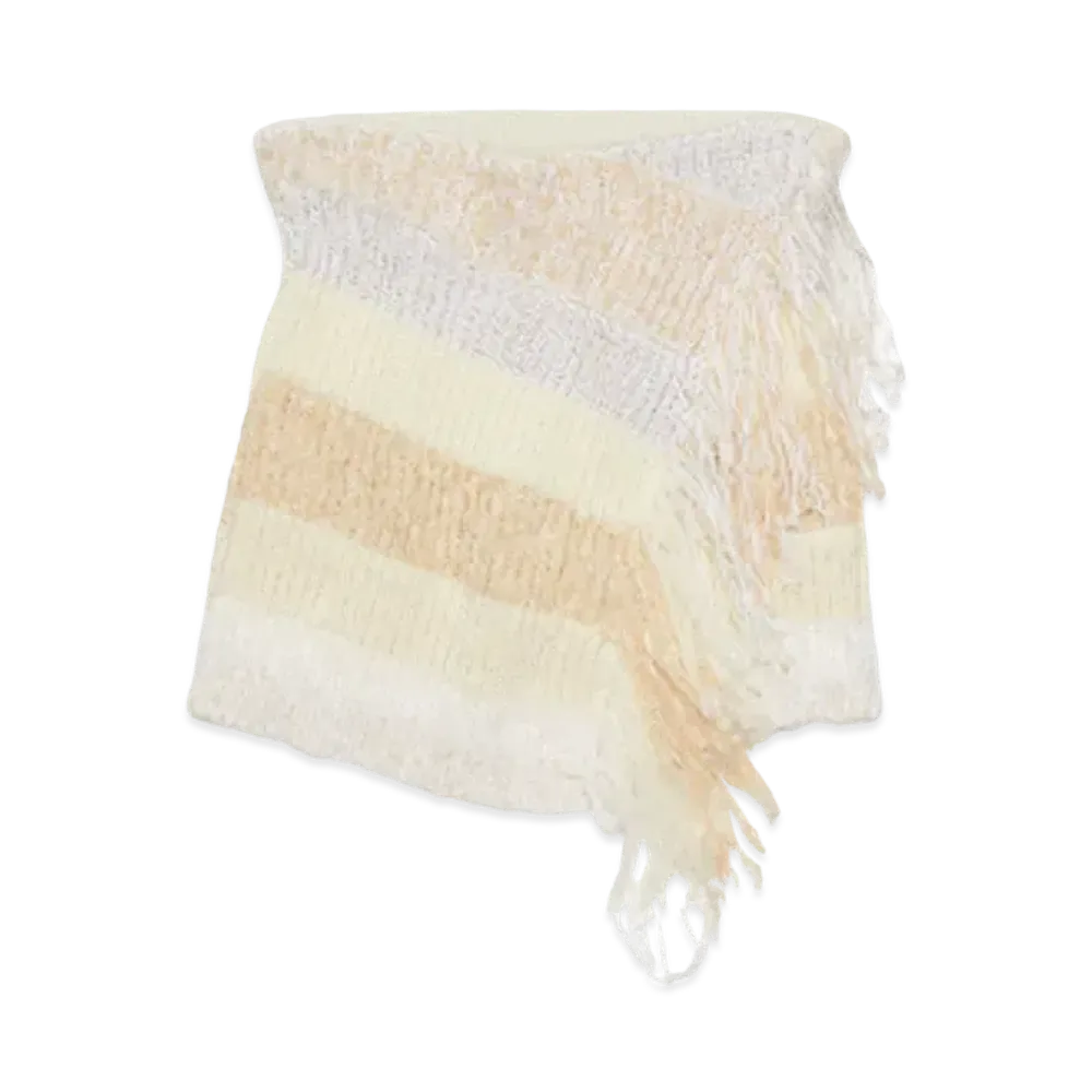 Acne Studios Fringe Skirt "Off White/Cream"