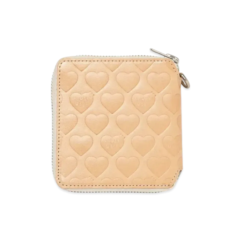 HUMAN MADE Leather Zip Wallet "Beige"