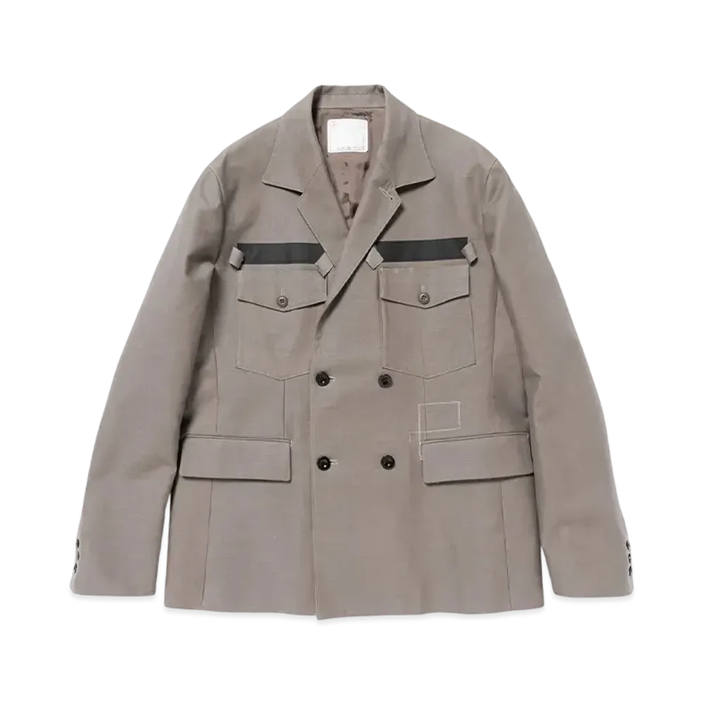 WTAPS x sacai Cotton Back Satin Jacket 01 / Jacket / Cotton Back Satin "Beige"