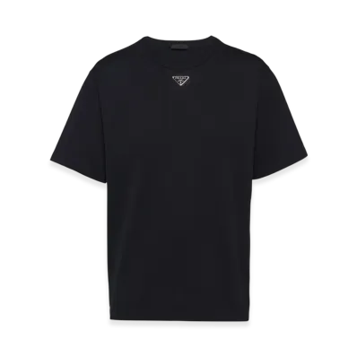 PRADA Cotton T-Shirt "Black"