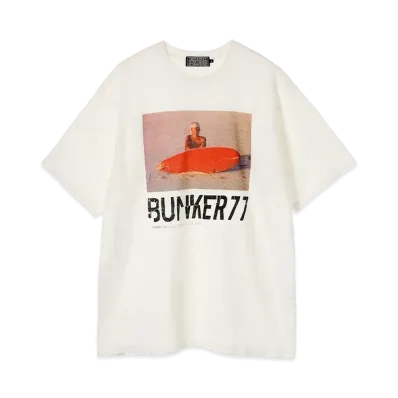 HYSTERIC GLAMOUR x BUNKER 77 Tee "White"