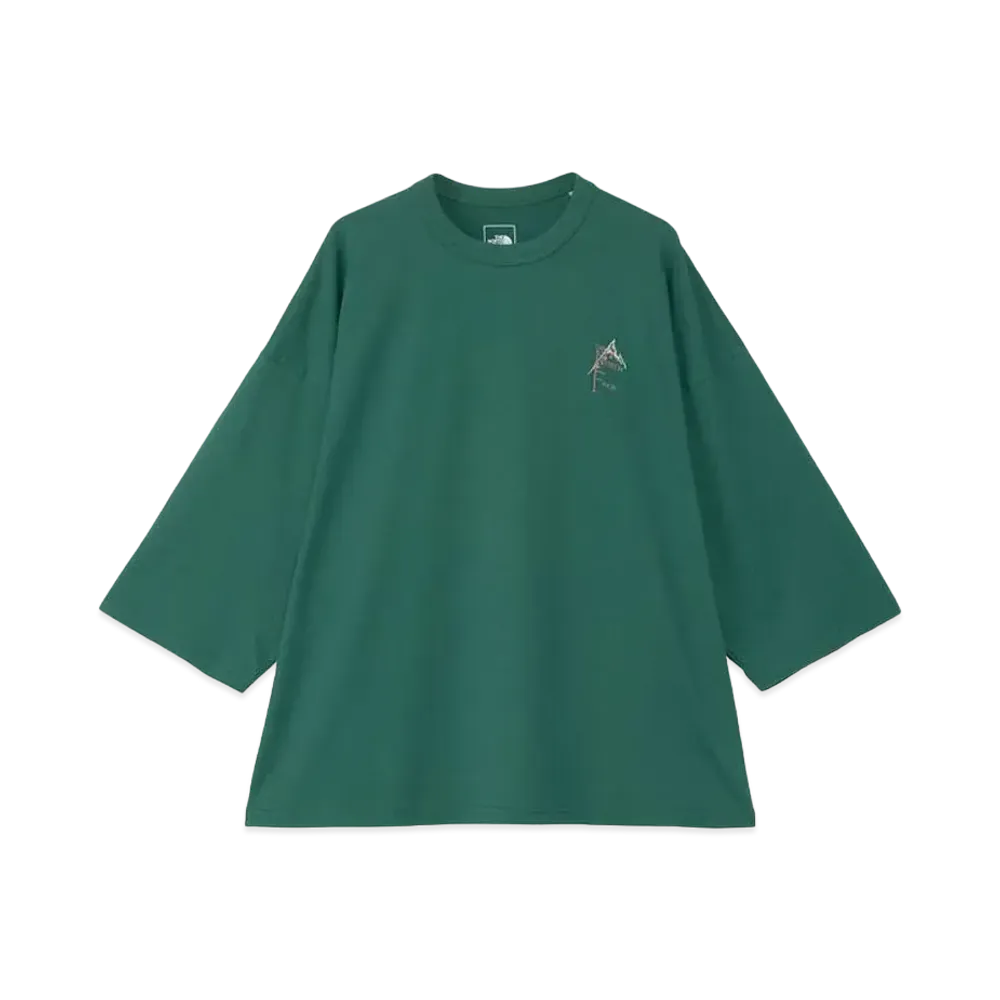 The North Face 3/4 Graphic Sleeve Tee "TNF Green"