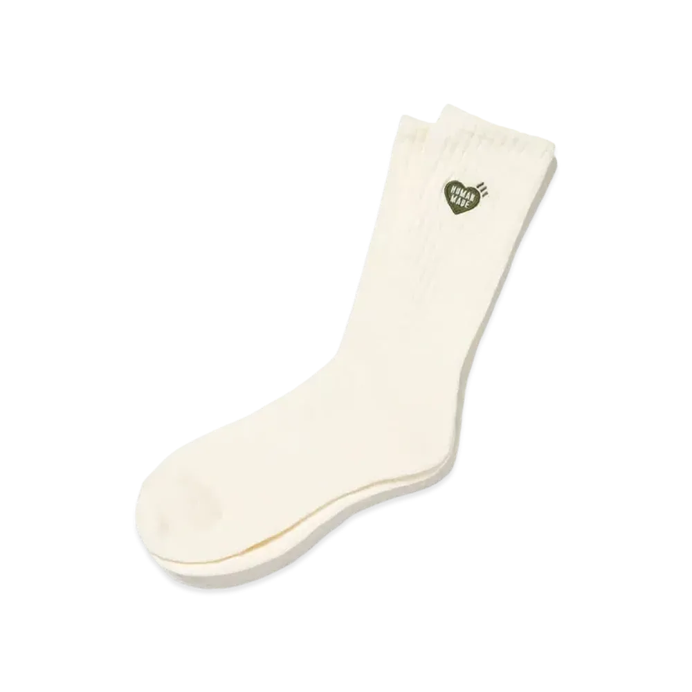 HUMAN MADE Pile Socks "White"