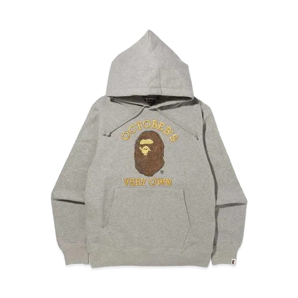 A BATHING APE X OVO PULLOVER HOODIE "Grey"