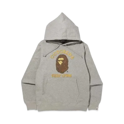 A BATHING APE X OVO PULLOVER HOODIE "Grey"