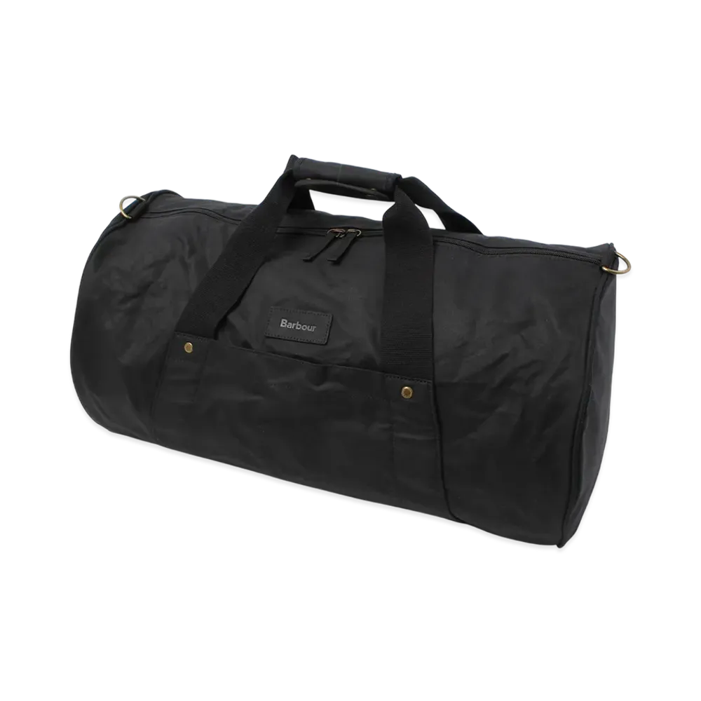 Barbour Explorer Wax Duffel Bag "Black"