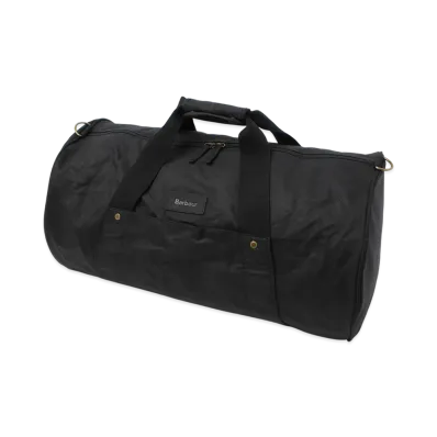 Barbour Explorer Wax Duffel Bag "Black"