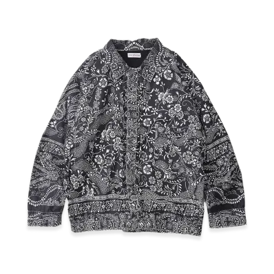 NICENESS Gyan Bandana Trucker Jacket "Black"