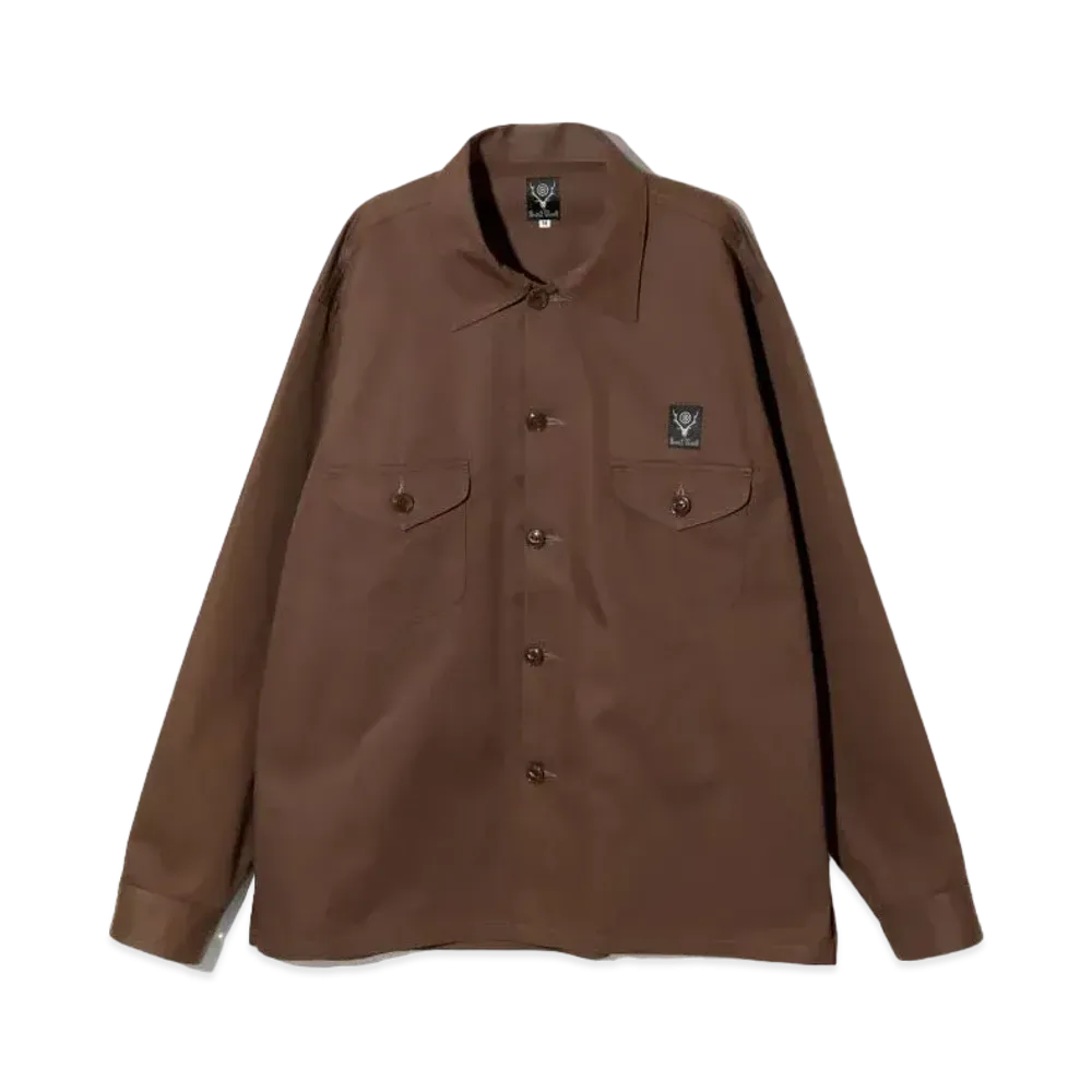 SOUTH2 WEST8 Smokey Shirt "Brown"