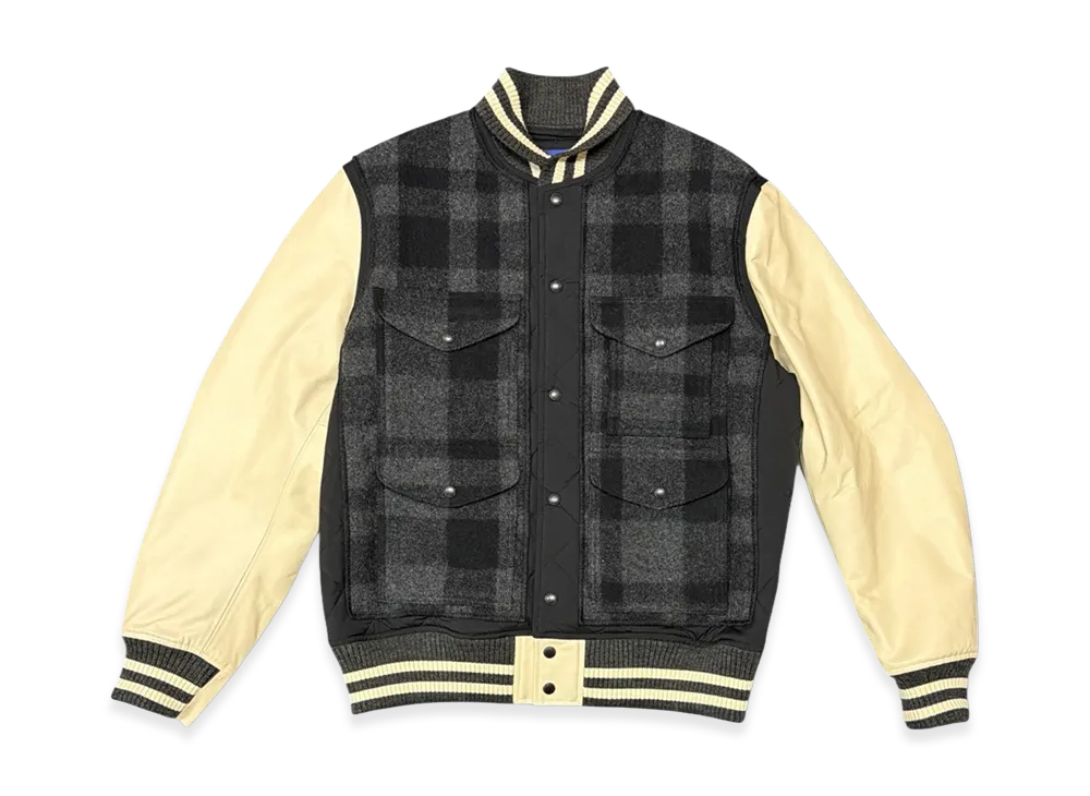 JUNYA WATANABE MAN x FILSON Mackinaw Wool Varsity Jacket "Gray"