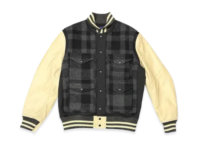 JUNYA WATANABE MAN x FILSON Mackinaw Wool Varsity Jacket "Gray"