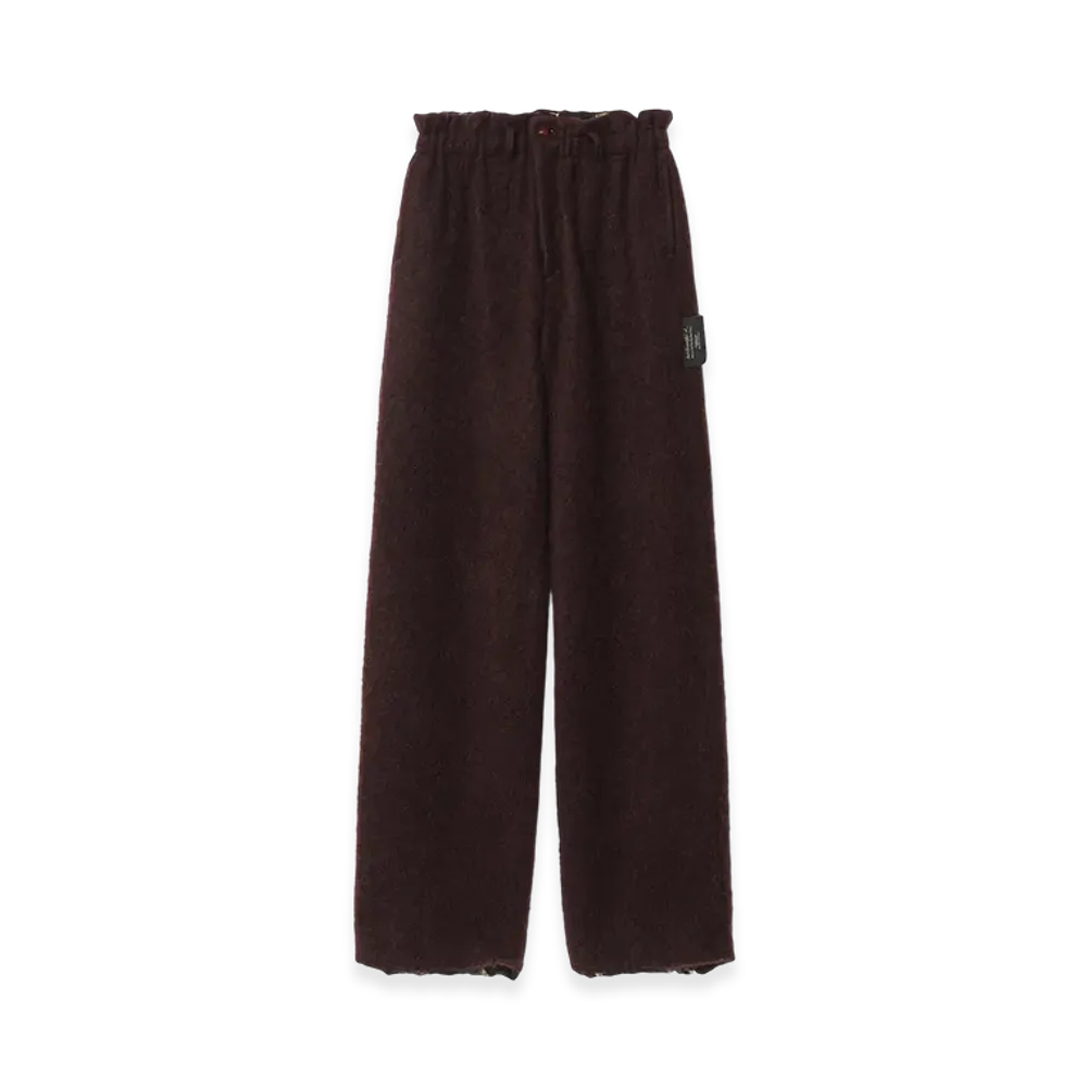UNDERCOVER Wool/Mohair Easy Pants "Bordeaux"
