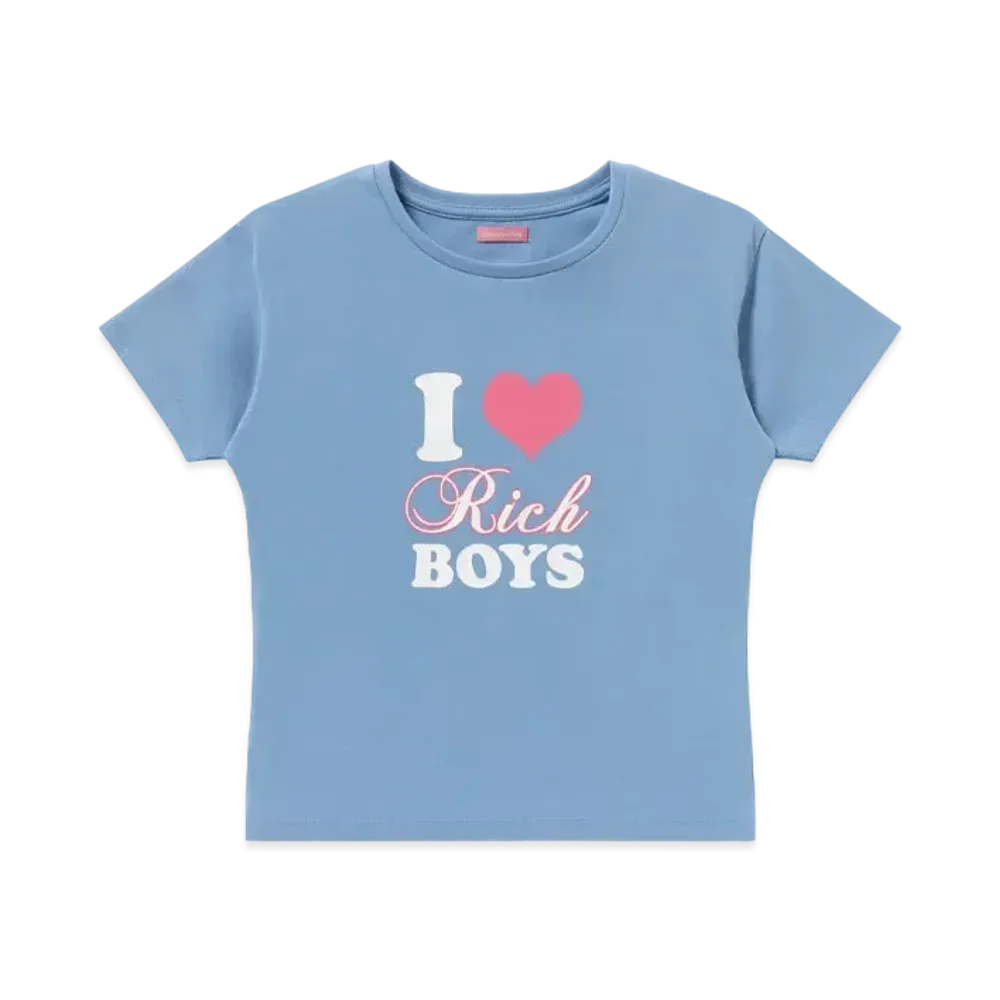 Blackeyepatch Rich Boys Baby Tee "Blue"