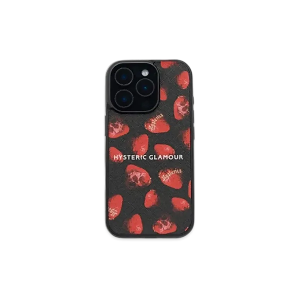 HYSTERIC GLAMOUR Skull Berry Iphone Case "Black"